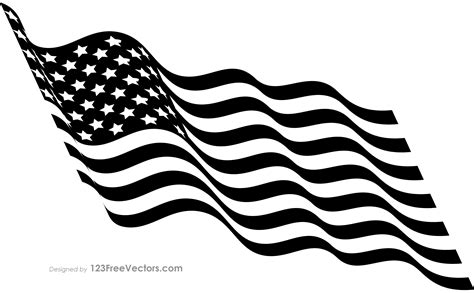 flag clipart black and white|Us Flag Black And White Vector Images .